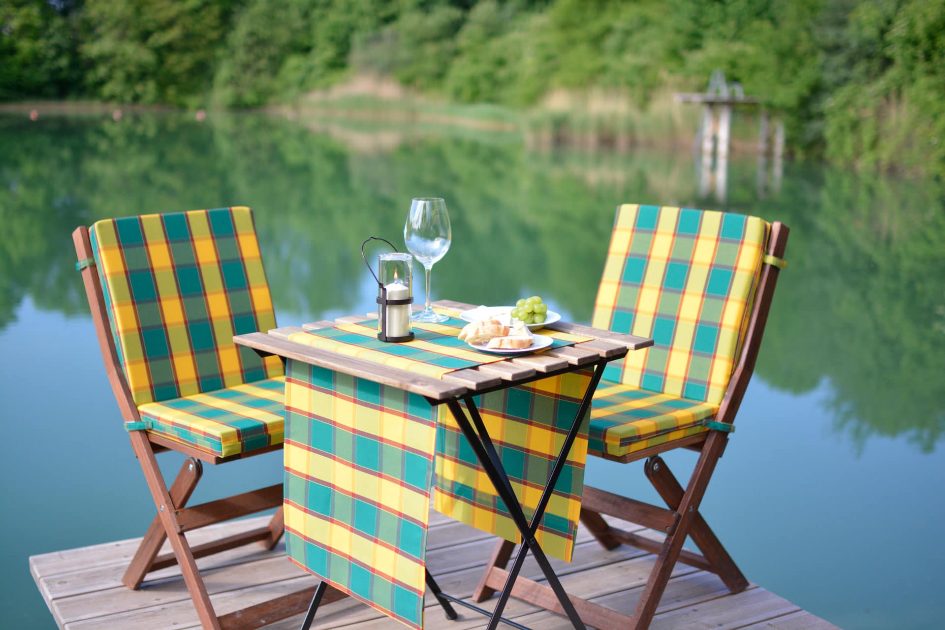 tissu d'extérieur Solis et lampe Lanterna